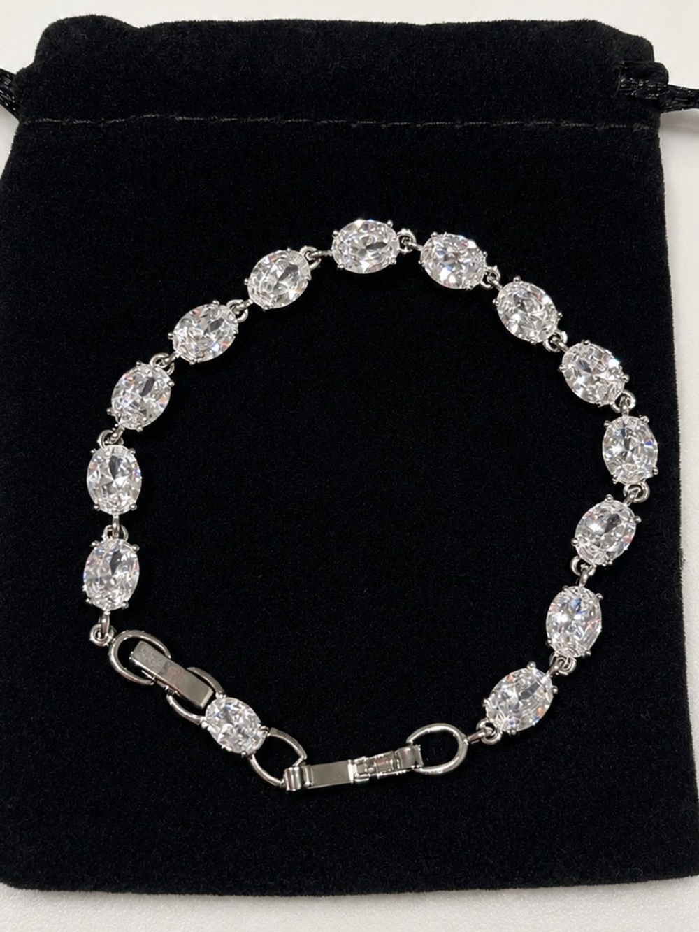 Clear Crystal Tennis Bracelet - Women Jewelry
